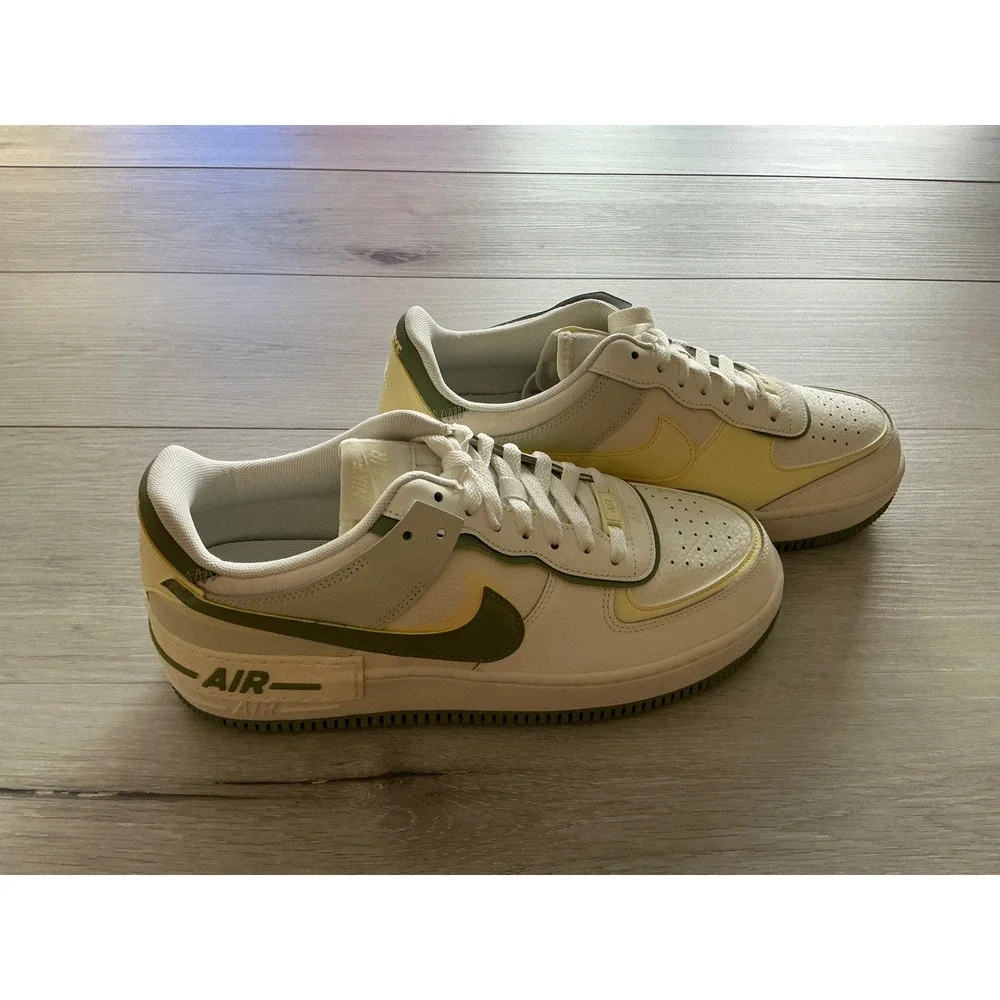 Nike Air Force 1 AF1 Shadow Women Size 10 Trainers Sail Oil Green New in Box‎